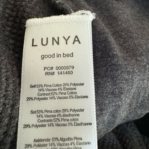 Lunya Restore Thermal High Rise Legging Gray Heather size XL Pima cotton New - Picture 5 of 5